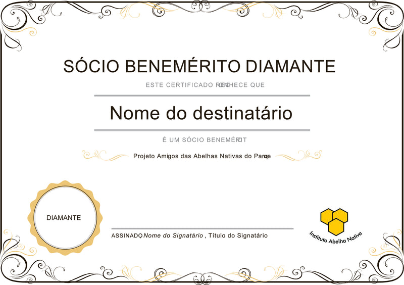 Sócio Benemérito - Diamante